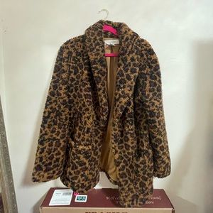 Faux Fur Workshop Republic Animal Print Jacket | Size Medium